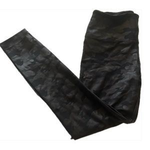 Simply Vera Wang black camp leggings mid rise medium new